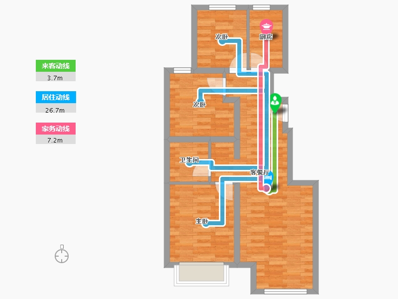 北京-北京市-中国铁建国际公馆1栋,3栋,5栋,6栋,8栋,9栋,10栋89m²-59.00-户型库-动静线