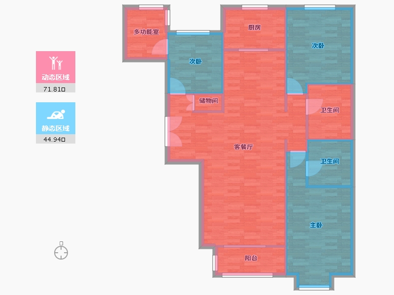 北京-北京市-国韵村1号楼,5号楼,7号楼,8号楼,10号楼,11号楼,12号楼,13-106.49-户型库-动静分区