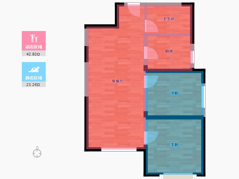 北京-北京市-金融街金悦府10号楼89m²-59.06-户型库-动静分区