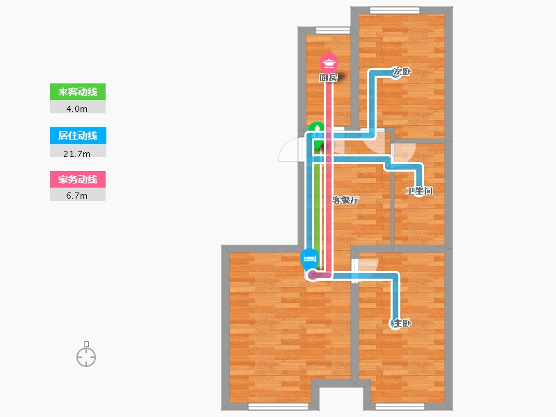 北京-北京市-水岸雁栖31号楼,32号楼,34号楼,35号楼,38号楼,39号楼,40号楼-61.79-户型库-动静线