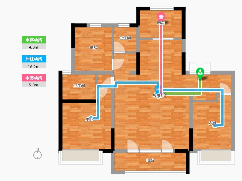 山东省-济宁市-星语城-93.88-户型库-动静线