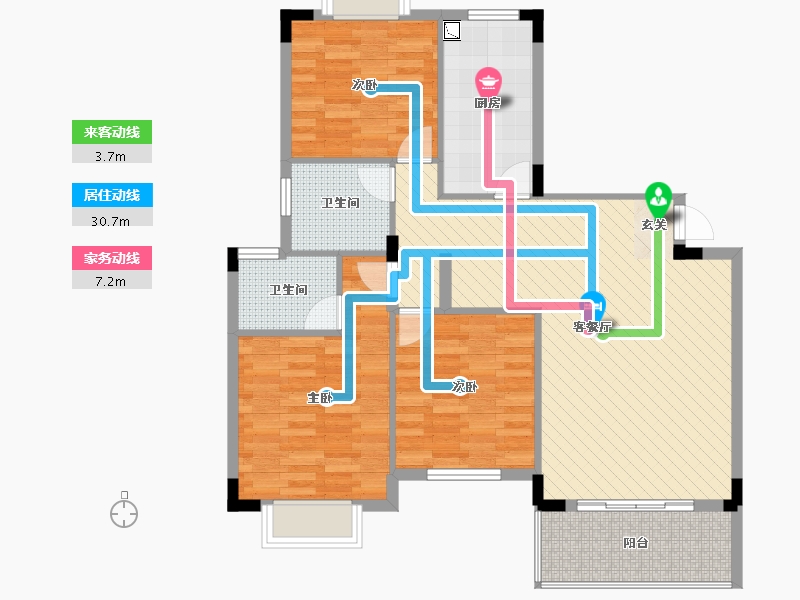 江西省-鹰潭市-信江国际-95.30-户型库-动静线