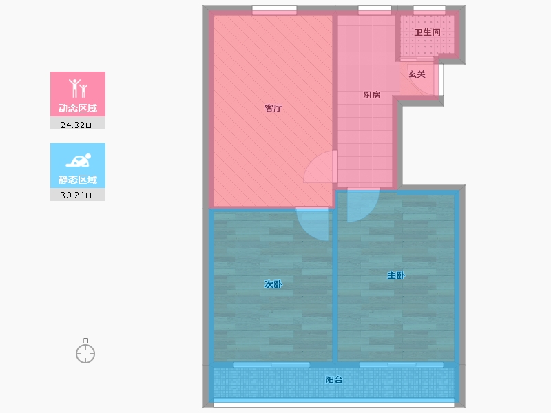 上海-上海市-石泉六村-48.04-户型库-动静分区