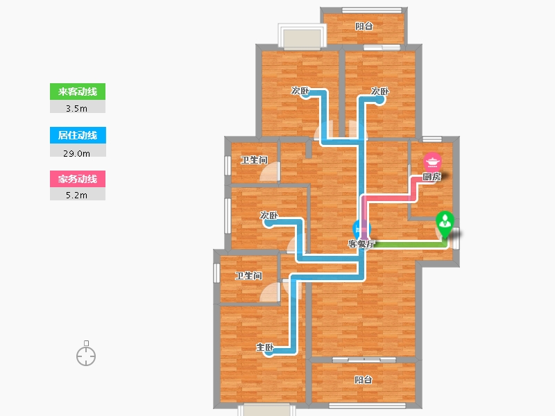 福建省-泉州市-晋江世茂御龙府-112.01-户型库-动静线