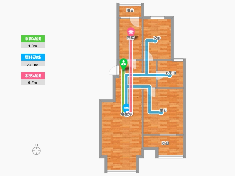 北京-北京市-长阳光和作用13,14,15,16,17号楼89M2-71.34-户型库-动静线