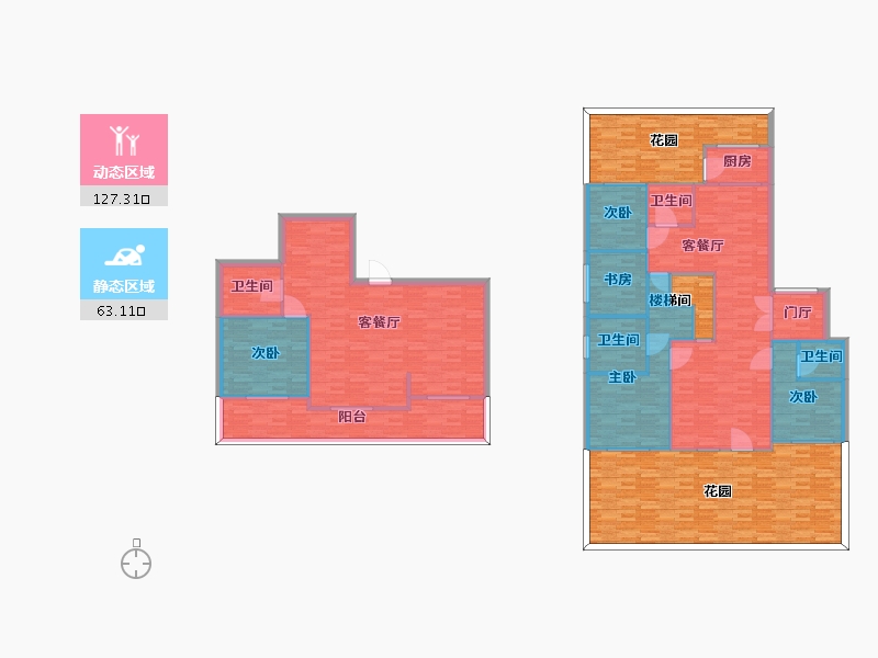 北京-北京市-北京城建国誉府A4号楼,A5号楼,A6号楼,A7号楼,A8号楼,A9号楼,A-237.61-户型库-动静分区