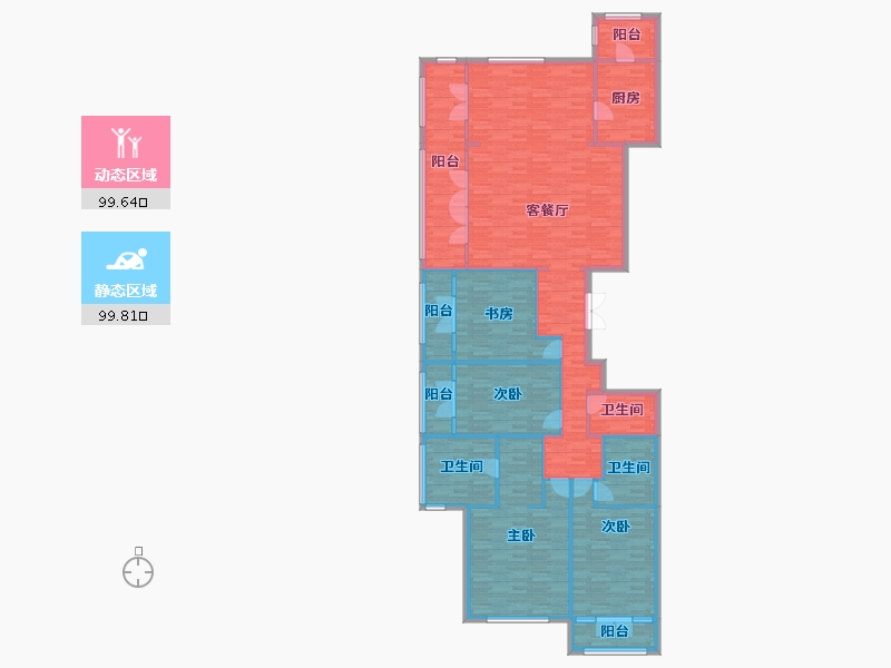 北京-北京市-西山御园5号楼,6号楼,7号楼,9号楼,10号楼,11号楼,12号楼19-183.41-户型库-动静分区