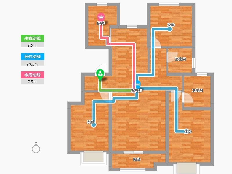 河北省-邢台市-国际华府-93.68-户型库-动静线