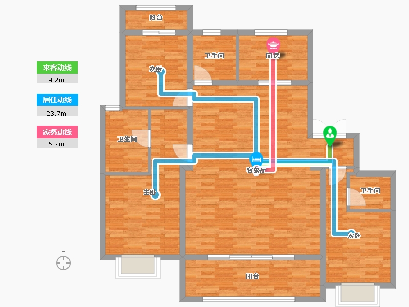 河南省-郑州市-橙园-114.01-户型库-动静线