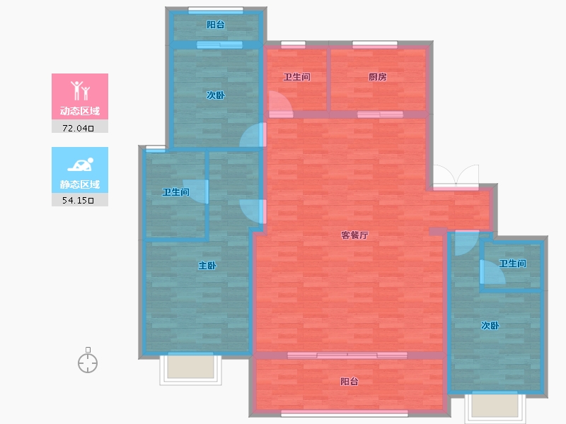 河南省-郑州市-橙园-114.01-户型库-动静分区