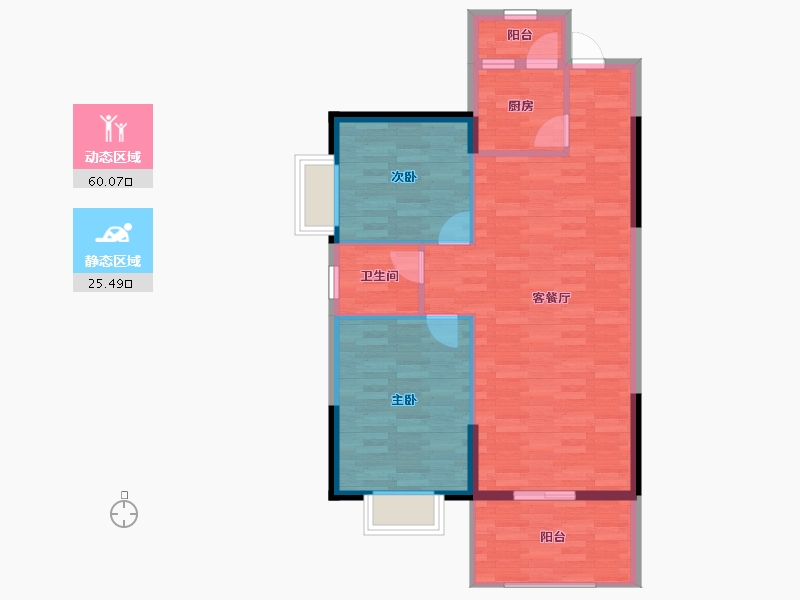 广西壮族自治区-北海市-桐洋新城-77.92-户型库-动静分区