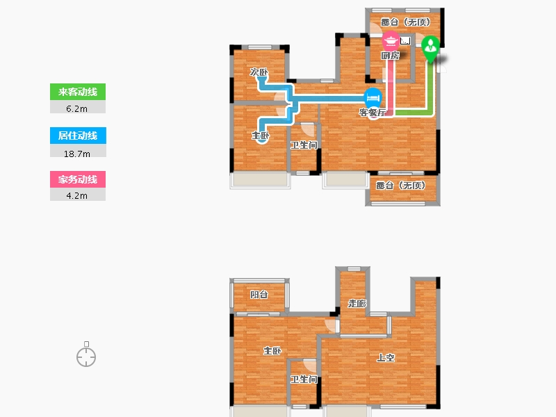 四川省-成都市-嘉裕第六洲-166.72-户型库-动静线