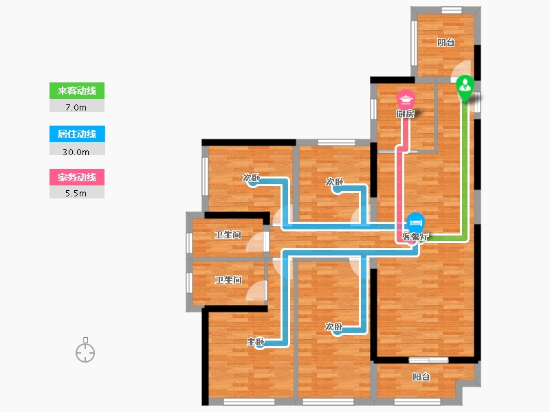 广东省-惠州市-中海阅江府-109.77-户型库-动静线