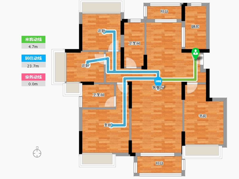 广西壮族自治区-桂林市-兴进御园-99.87-户型库-动静线