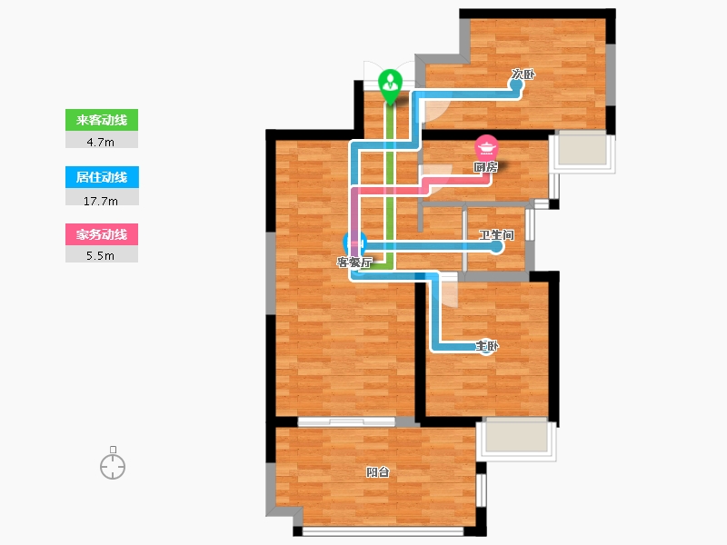 湖南省-长沙市-明发阅江悦府-68.98-户型库-动静线