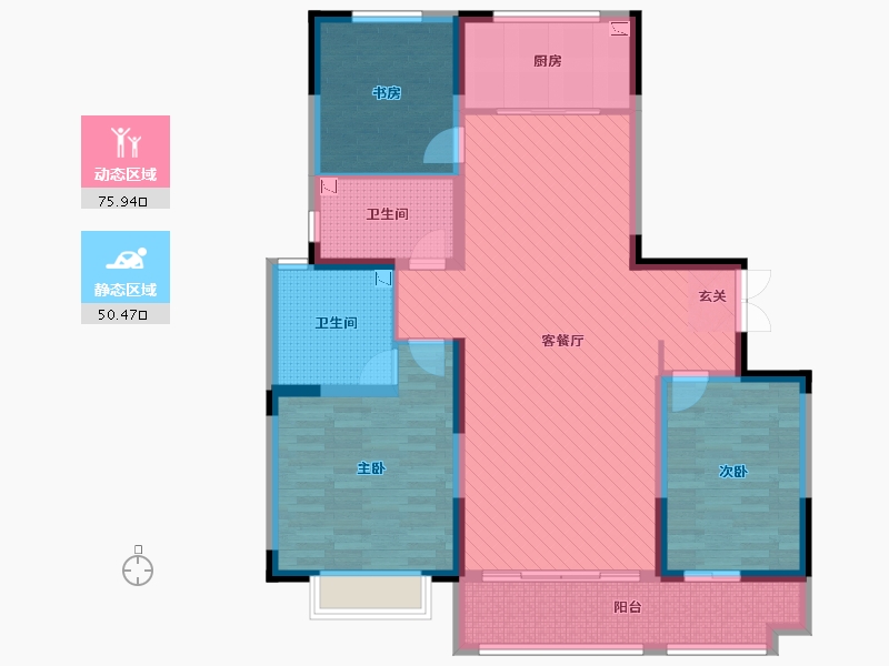 山东省-济南市-美林花园-112.00-户型库-动静分区