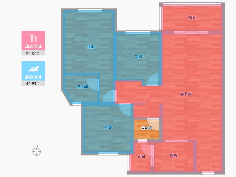 云南省-昆明市-中交锦绣雅郡-87.00-户型库-动静分区