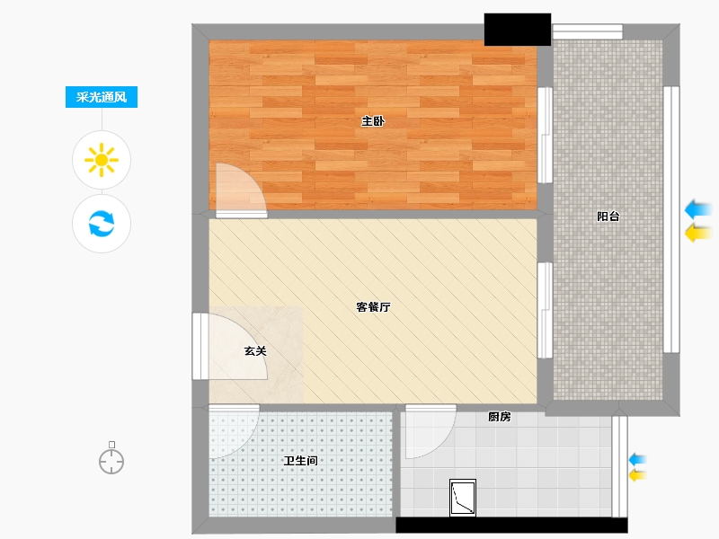 福建省-三明市-新城财富广场-48.31-户型库-采光通风