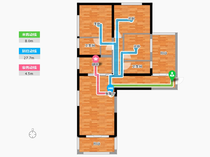 云南省-曲靖市-西城滨河湾-102.15-户型库-动静线