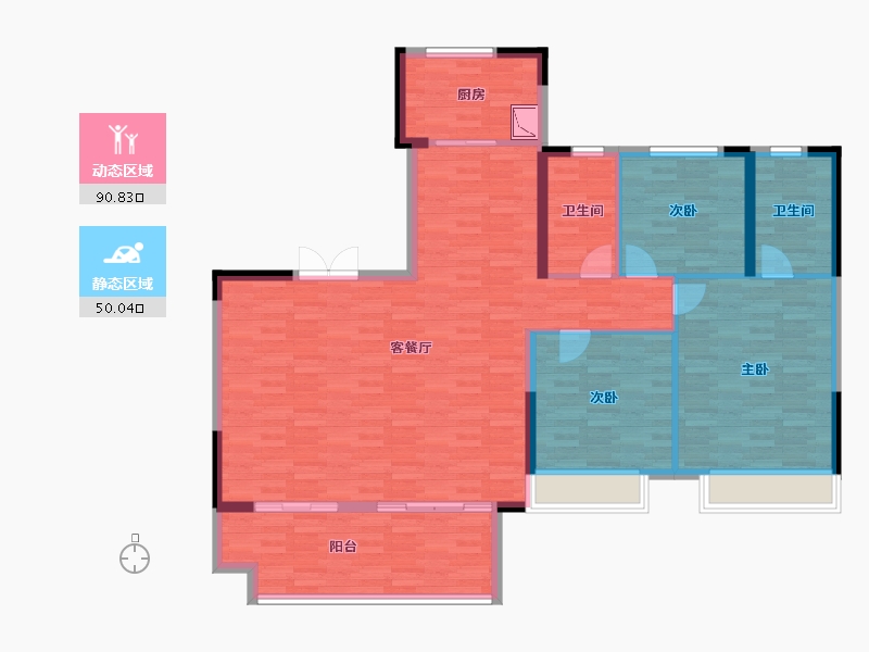 河南省-漯河市-建业丹江府-129.00-户型库-动静分区