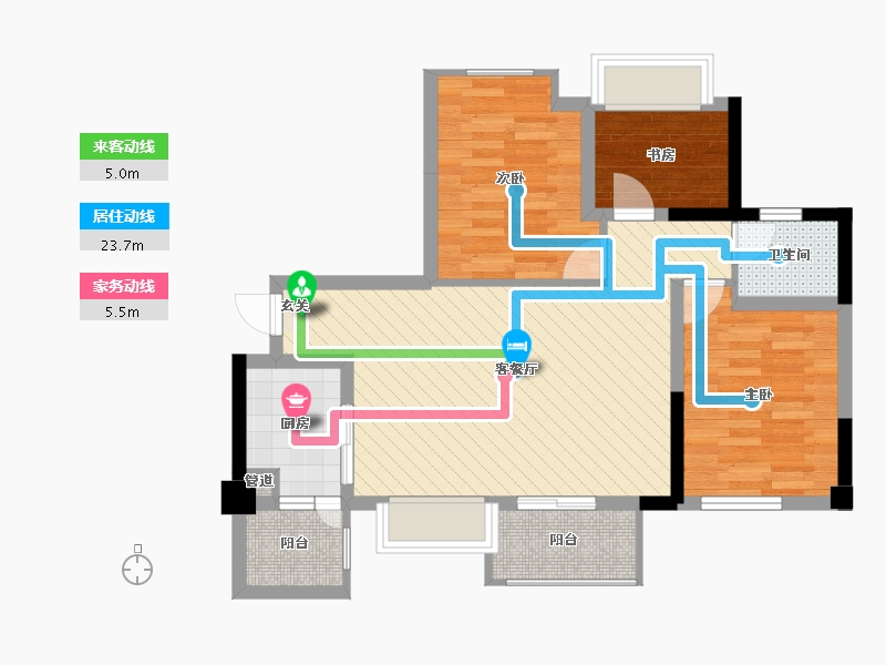 四川省-成都市-嘉通云玺-68.79-户型库-动静线