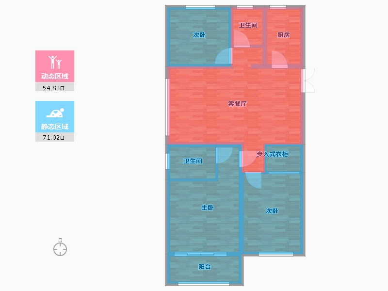 山东省-泰安市-世纪康城-114.01-户型库-动静分区