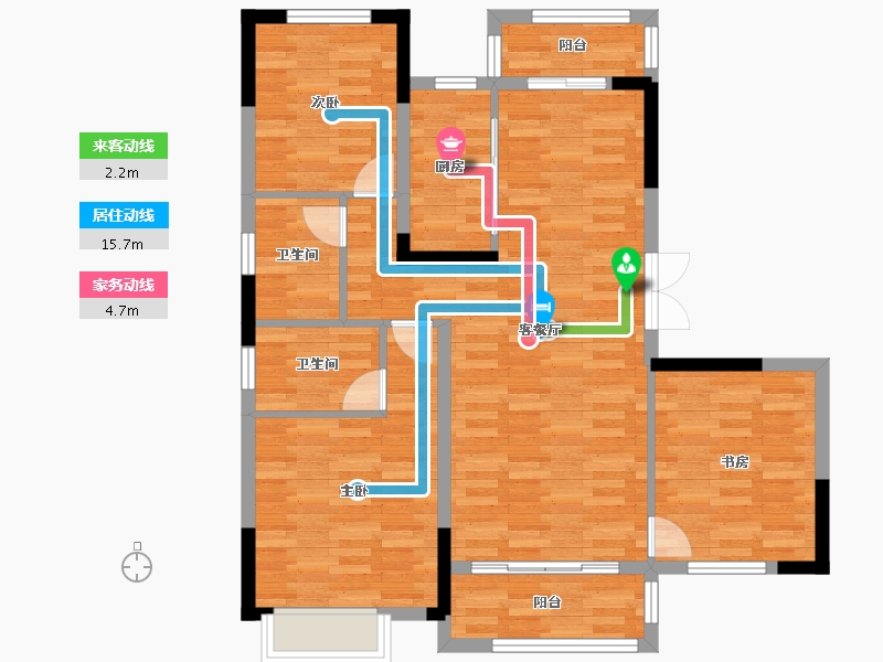 湖南省-长沙市-中交中央公园-92.60-户型库-动静线