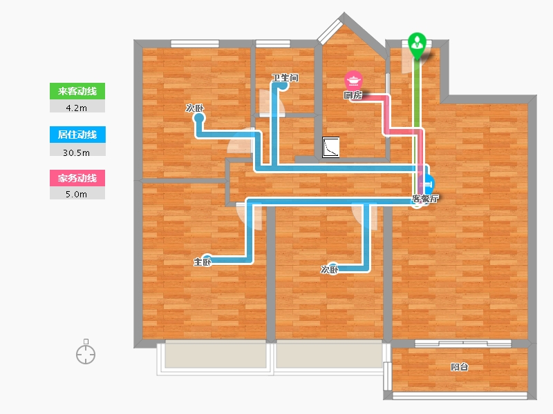 河南省-郑州市-碧桂园龙城-98.01-户型库-动静线