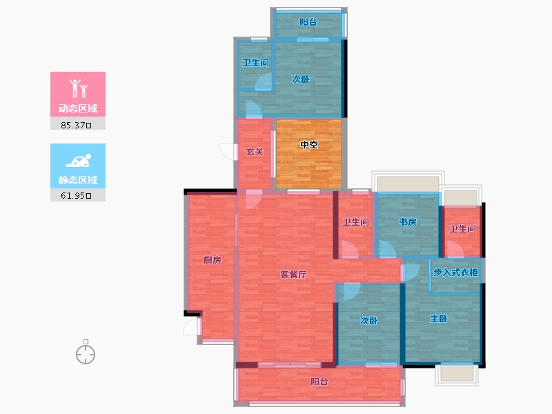 广东省-阳江市-御景豪园-141.50-户型库-动静分区