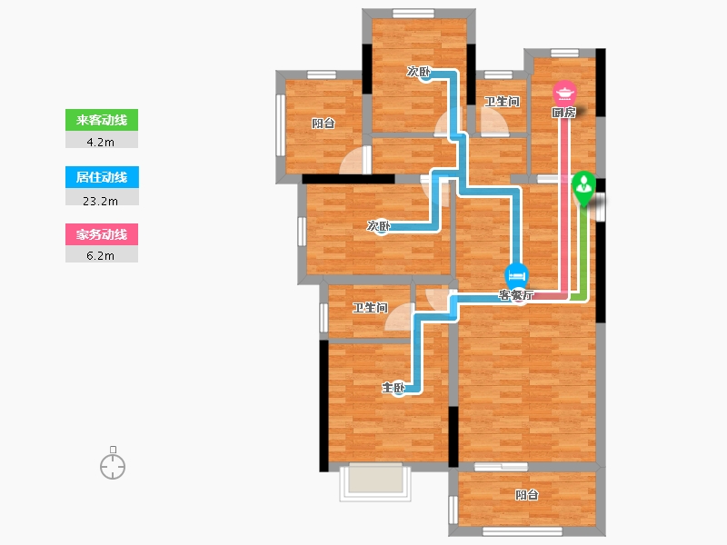 广西壮族自治区-柳州市-联发滨江壹号-91.55-户型库-动静线