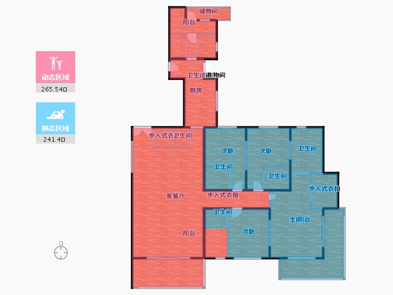 上海-上海市-汤臣一品-472.00-户型库-动静分区