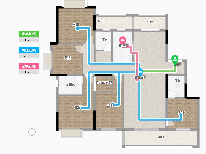 云南省-丽江市-祥和公馆-157.54-户型库-动静线