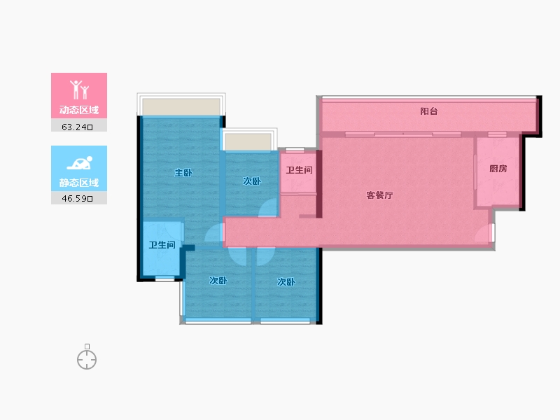 四川省-成都市-佳乐澜郡-98.96-户型库-动静分区