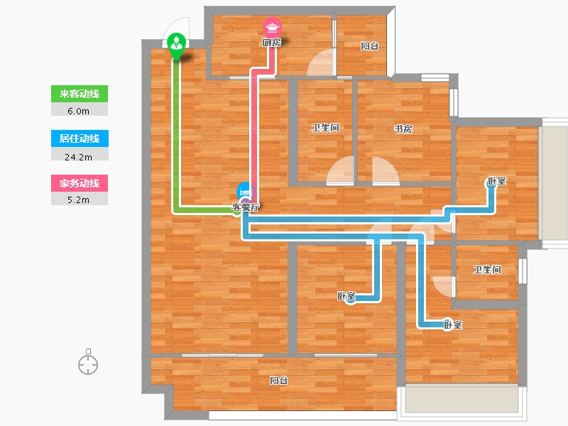 重庆-重庆市-阳光城中央大道38号楼41号楼39号楼40号套内99m²-100.05-户型库-动静线