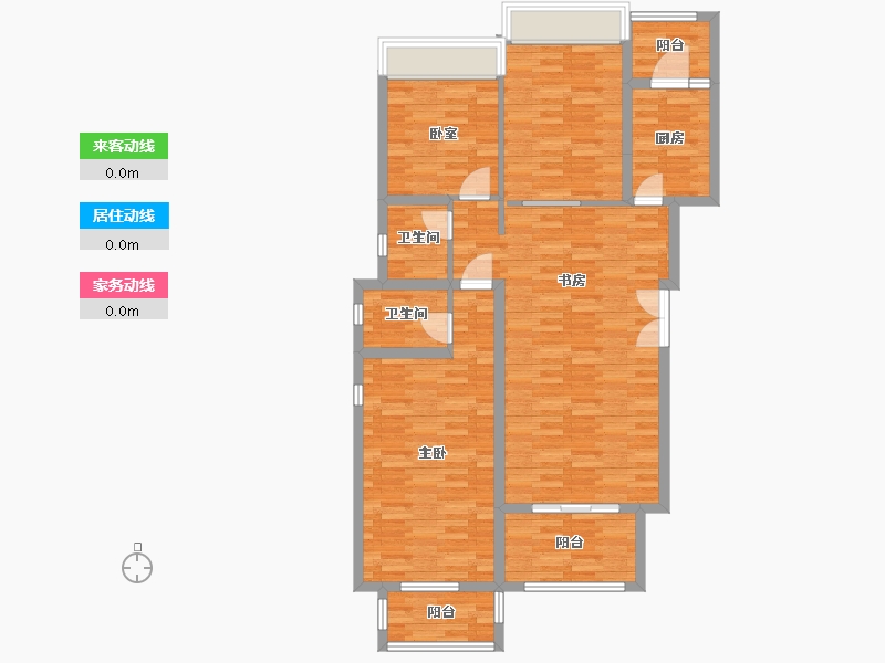 重庆-重庆市-阳光城中央大道23号楼,24号楼套内102m²-101.67-户型库-动静线