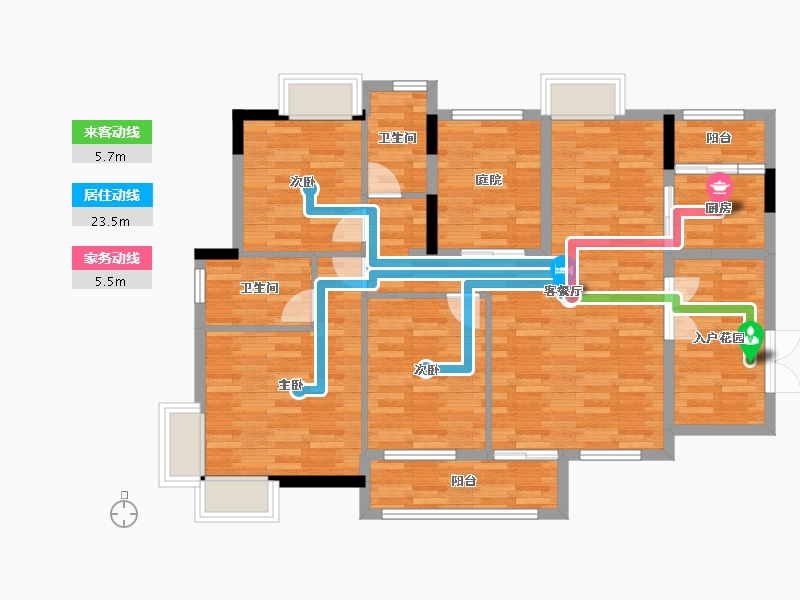 广东省-肇庆市-臻汇园-102.61-户型库-动静线