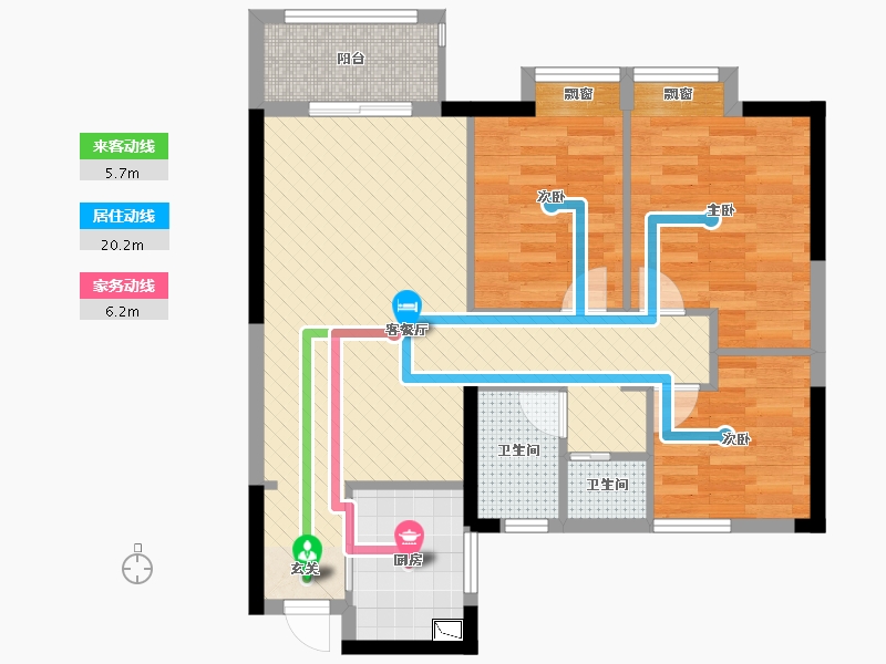 湖北省-武汉市-光谷理想城-74.13-户型库-动静线