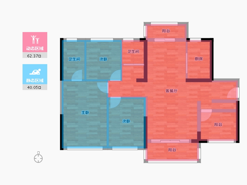 广东省-广州市-科慧花园-91.13-户型库-动静分区