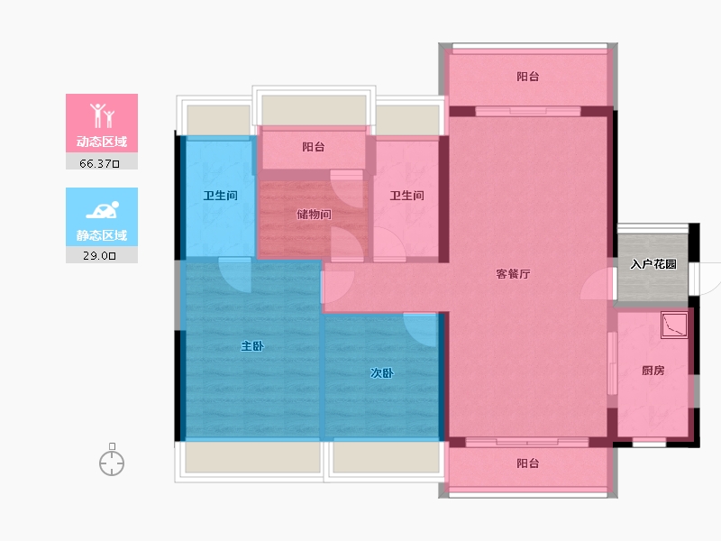 广东省-江门市-江门东汇城-88.01-户型库-动静分区