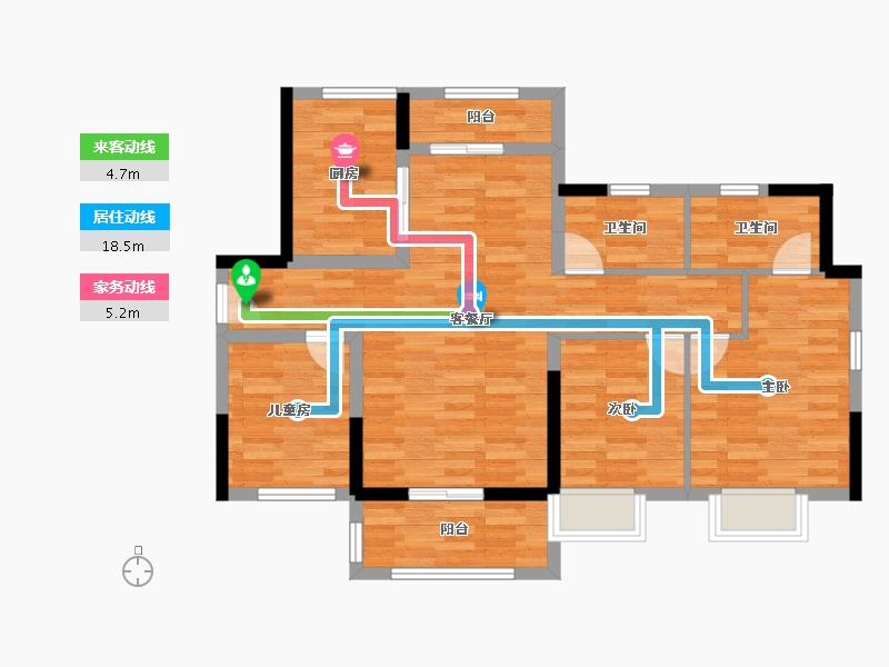 广东省-肇庆市-融创书院豪庭-82.31-户型库-动静线