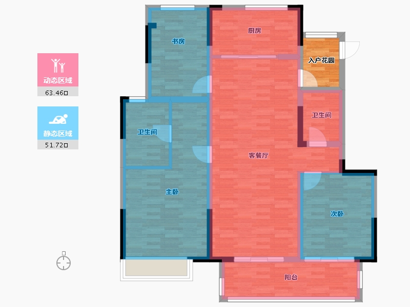 江苏省-扬州市-华侨城-107.59-户型库-动静分区