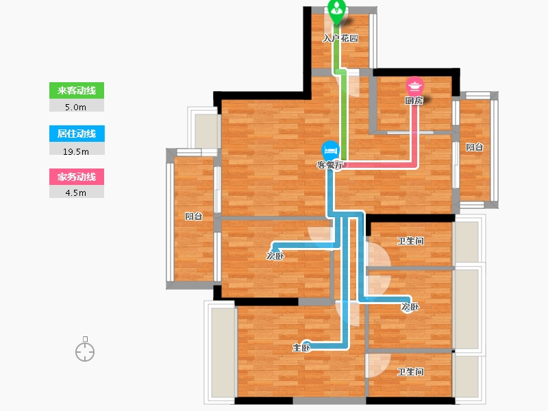 广东省-云浮市-星湖花园-82.18-户型库-动静线