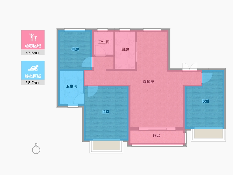 山西省-临汾市-未来城-77.29-户型库-动静分区