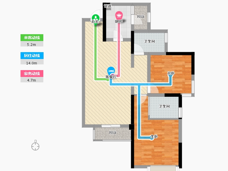 四川省-成都市-华润二十四城-72.72-户型库-动静线