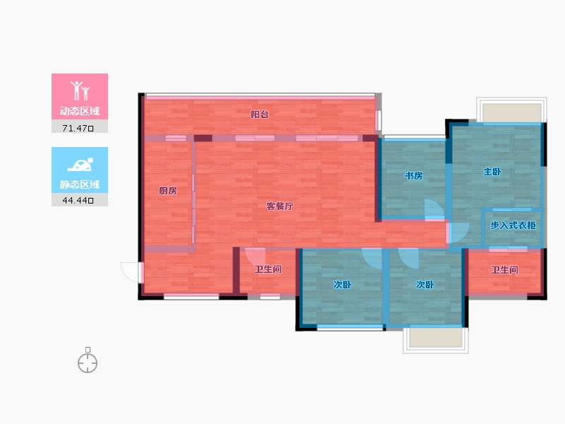 四川省-成都市-大学里-103.30-户型库-动静分区