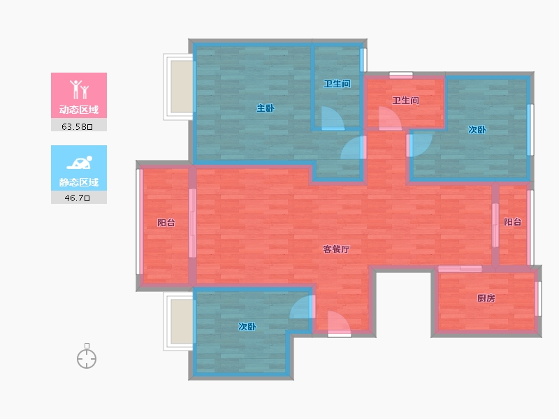 河南省-濮阳市-建业新城-98.00-户型库-动静分区