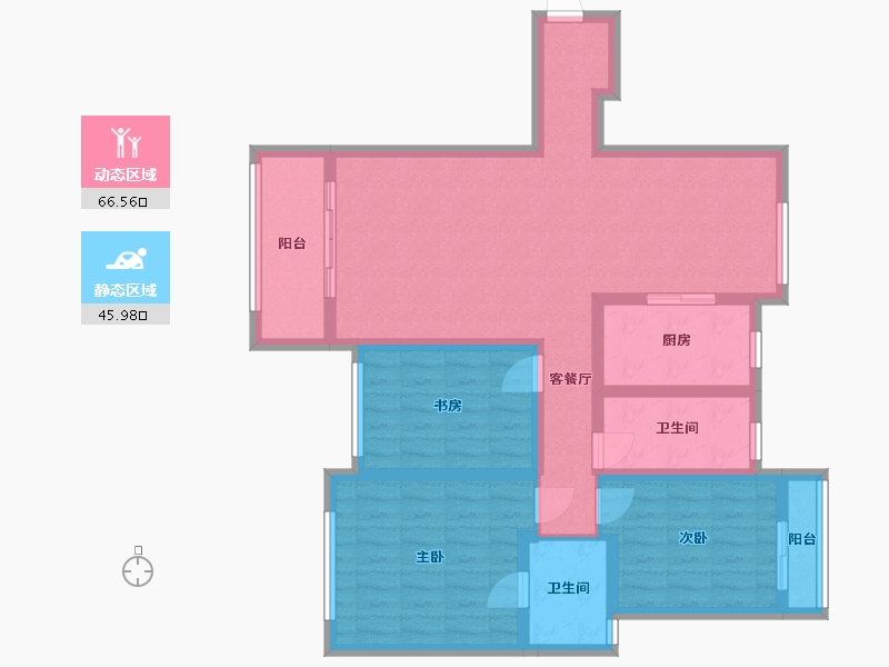 山西省-长治市-仁德信牡丹苑-99.50-户型库-动静分区