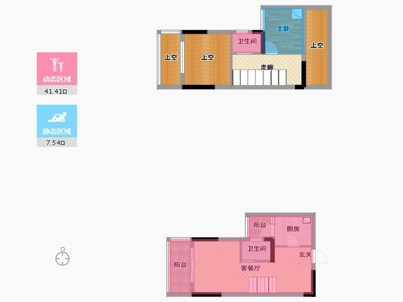 贵州省-贵阳市-保利凤凰湾-70.55-户型库-动静分区