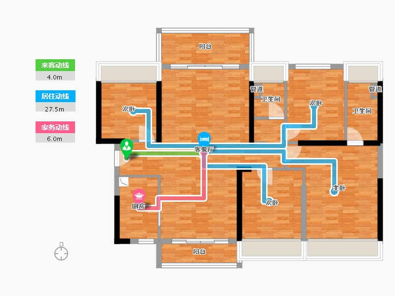 广东省-韶关市-碧桂园・凯旋华府-113.26-户型库-动静线