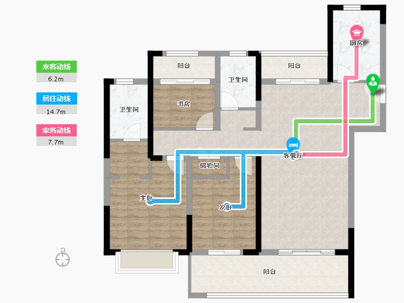 江苏省-镇江市-爱家尚城-110.01-户型库-动静线